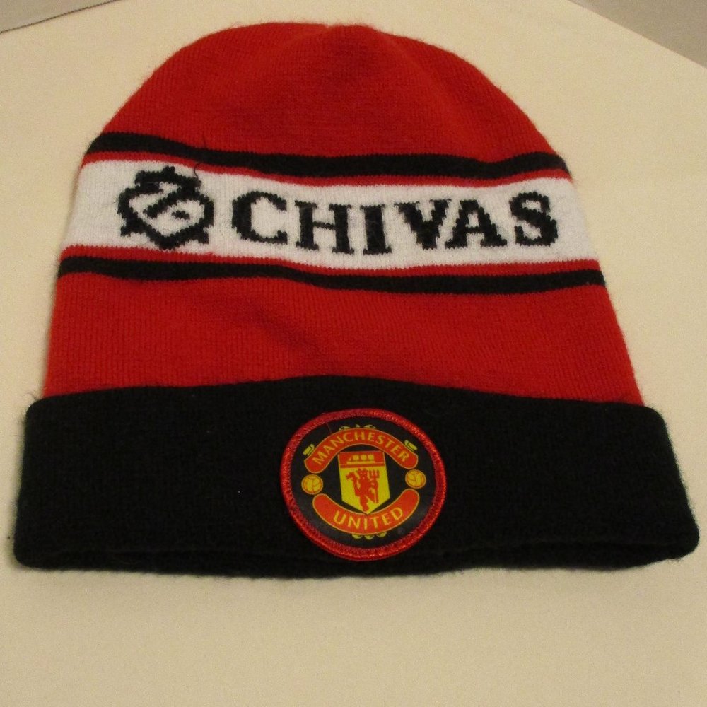 Manchester United Hat FIFA Soccer 1997 Chivas  Red White Black Outdoors Fun Hat